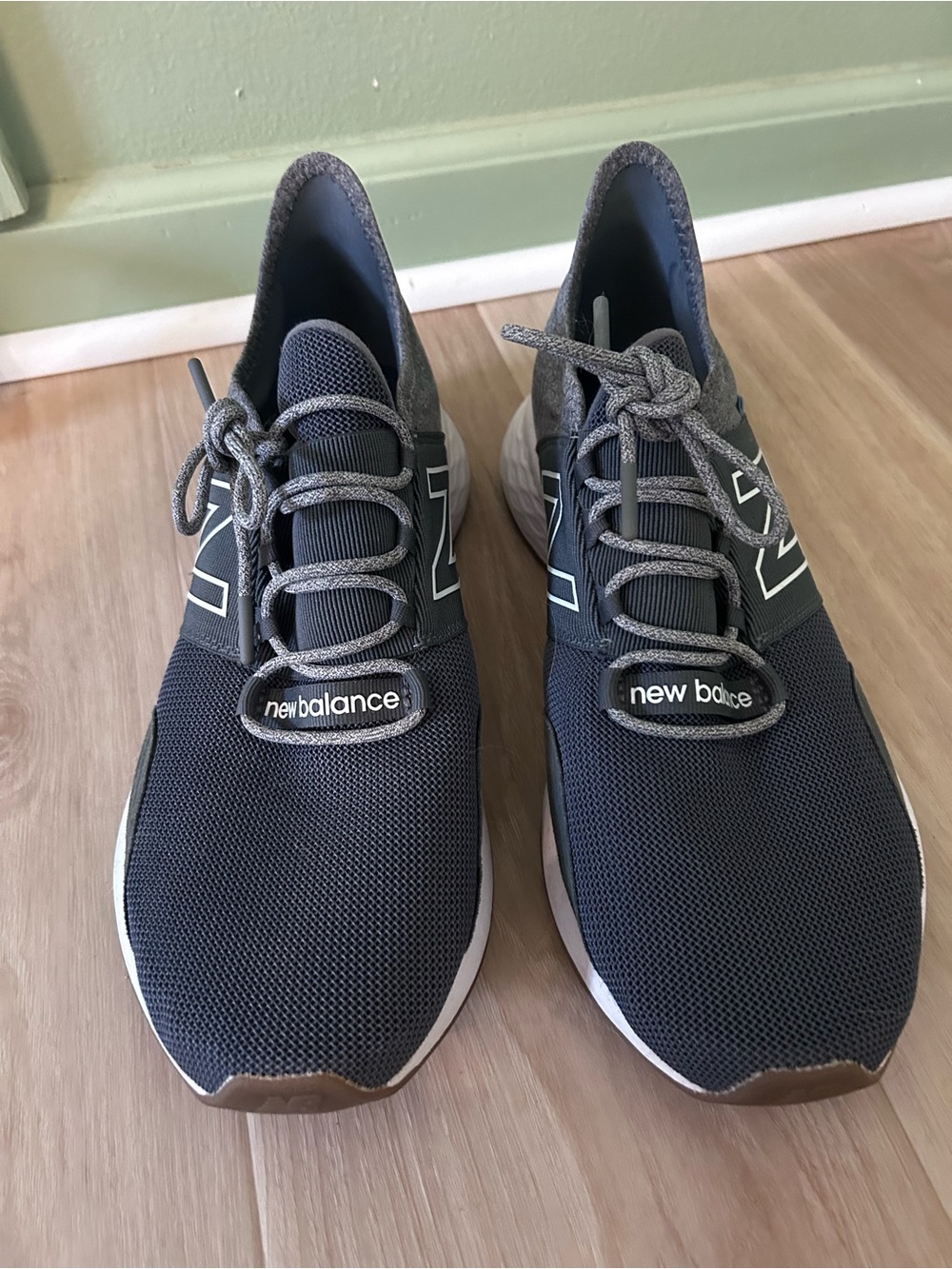 New Balance Men's Blue Mesh Lace-Up Sneakers